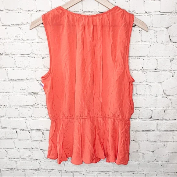 14th & Union Grecian Wrap Tank Top Hot Pink Size Medium NWOT - Picture 4 of 5